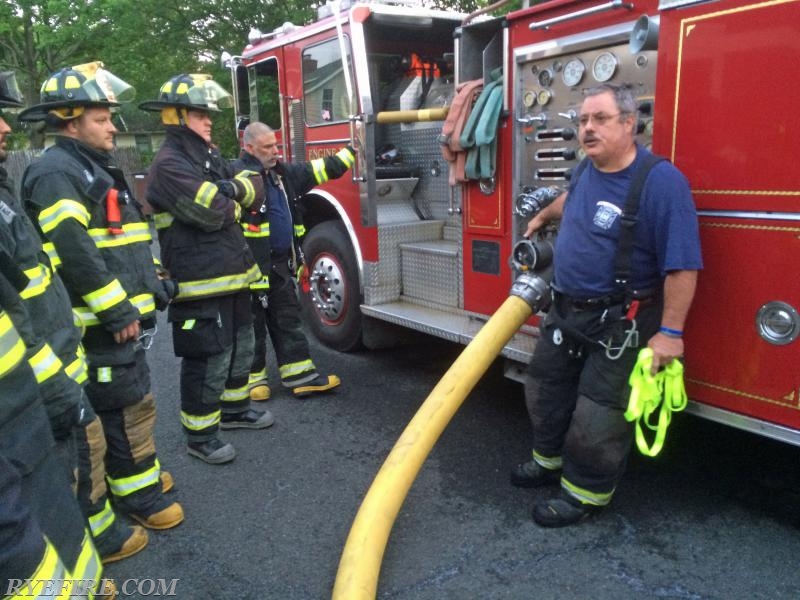 June 2015's Monthly drill was on Engine Company Operations.  Photo by Lt. Kyle Wagman